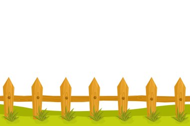 Beyaz çimenli çit.