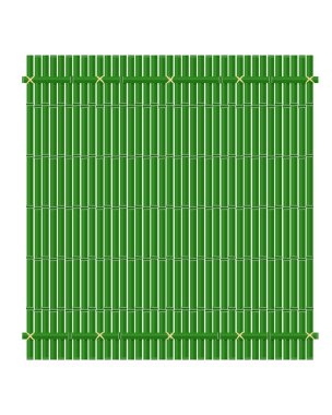 yeşil bambu çitleri. Geleneksel Asya çiti