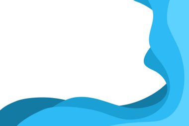 Mavi kağıt dalgalarıyla soyut arkaplan