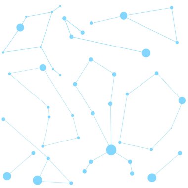 Takımyıldız arkaplanı, bağlı noktalar