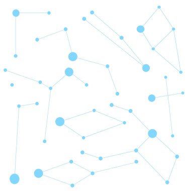 Takımyıldız arkaplanı, bağlı noktalar