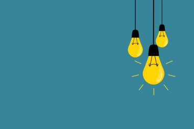 yaratıcı ampul vektör illüstrasyon tasarımı