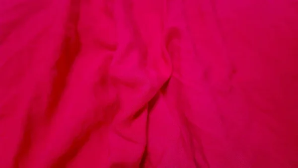 Yumuşak Pamuk Kumaş Dokusu Doğal Pembe Kumaş Veya Kırmızı Renkli — Stok fotoğraf