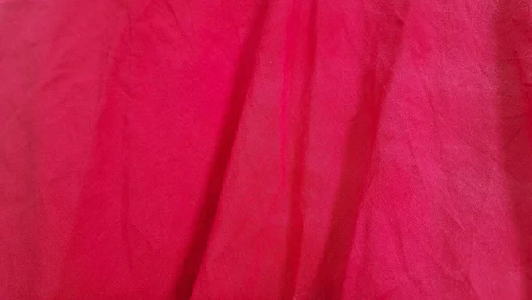 Puha Pamutszövet Textúra Közelkép Textúra Természetes Rózsaszín Szövet Vagy Piros — Stock Fotó