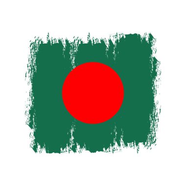 Bangladesh flag with brush strokes vector illustration independence day, Bangladesh flag brush Vector, Bangladesh Flag Brush Vector Illustration