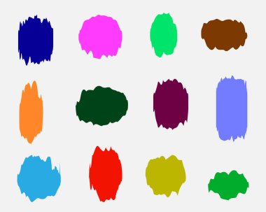 Renkli Şekiller Vektör Sanatı, Renkli vektör şekilleri ayarlandı