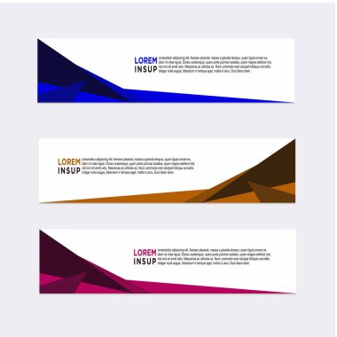 Soyut tasarım şablonu, modern pankart dekorasyon işi