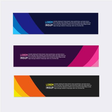 Soyut tasarım şablonu, modern pankart dekorasyon işi
