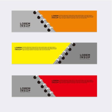 Soyut tasarım şablonu, modern pankart dekorasyon işi