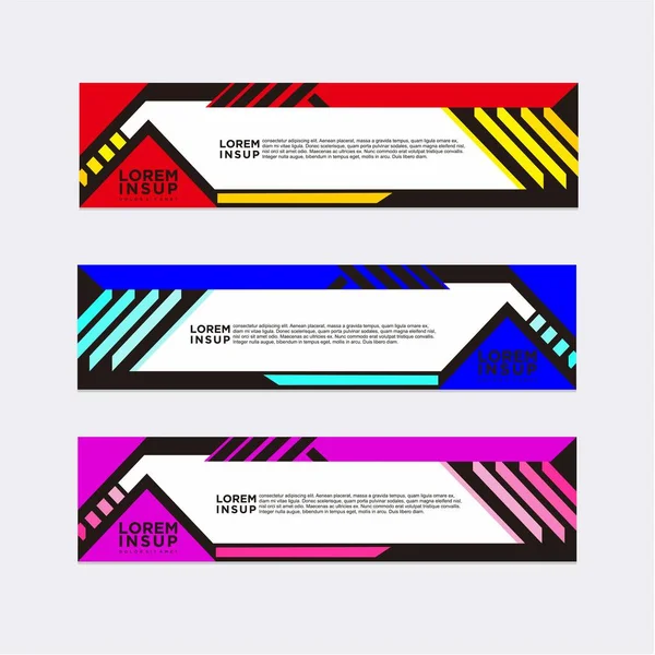 Abstract Design Template Modern Banner Decoratie Bedrijf — Stockvector