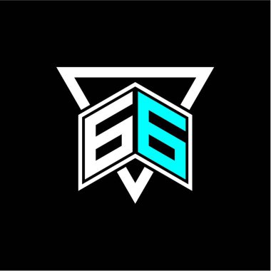 Harf monogramı oyun baş harfleri, tebrik kartları, logolar, posterler ve daha fazlası için mükemmel. Tasarım modern ve basit. Siyah bir şablon ile