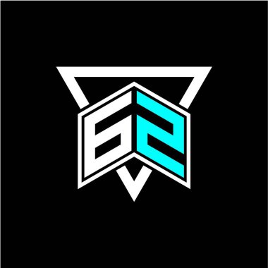 Harf monogramı oyun baş harfleri, tebrik kartları, logolar, posterler ve daha fazlası için mükemmel. Tasarım modern ve basit. Siyah bir şablon ile