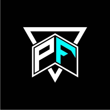 Harf monogramı oyun baş harfleri, tebrik kartları, logolar, posterler ve daha fazlası için mükemmel. Tasarım modern ve basit. Siyah bir şablon ile