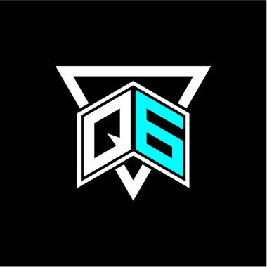 Harf monogramı oyun baş harfleri, tebrik kartları, logolar, posterler ve daha fazlası için mükemmel. Tasarım modern ve basit. Siyah bir şablon ile