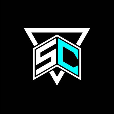 Harf monogramı oyun baş harfleri, tebrik kartları, logolar, posterler ve daha fazlası için mükemmel. Tasarım modern ve basit. Siyah bir şablon ile