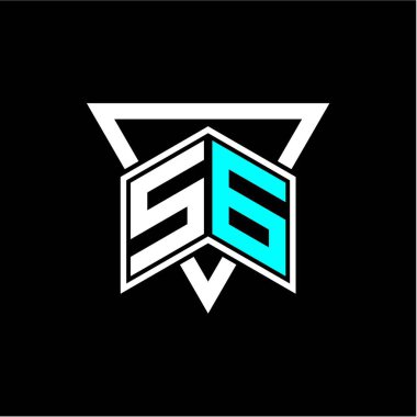 Harf monogramı oyun baş harfleri, tebrik kartları, logolar, posterler ve daha fazlası için mükemmel. Tasarım modern ve basit. Siyah bir şablon ile