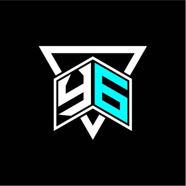 Harf monogramı oyun baş harfleri, tebrik kartları, logolar, posterler ve daha fazlası için mükemmel. Tasarım modern ve basit. Siyah bir şablon ile