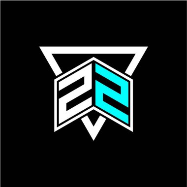 Harf monogramı oyun baş harfleri, tebrik kartları, logolar, posterler ve daha fazlası için mükemmel. Tasarım modern ve basit. Siyah bir şablon ile