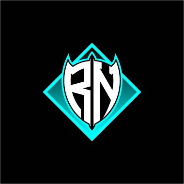 Siyah arka planda izole edilmiş tatlandırıcı olarak kare ile ilk kalkan logosu