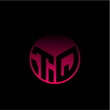 Baş harfler, modern harfler zarif renkli arkaplan çerçeveli. Siyah arkaplanda izole edilmiş