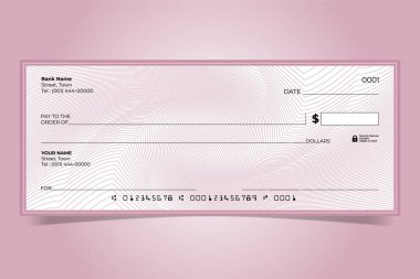 Finans ve Ödeme Belgesi Vektörü Boş Kontrol Şablonu