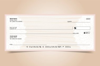 Modern Güvenlik Özellikleriyle Vektör İş Çekleri