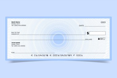Guilloche Desen Denetimi Şablon Düzenlenebilir Vektörü