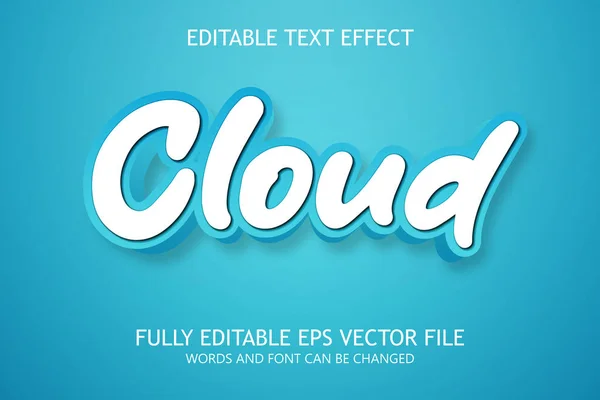 Effet Style Texte Vectoriel Modifiable Effet Texte Modifiable — Image vectorielle