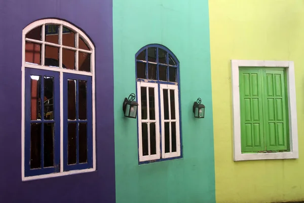 Diseño Colorido Casa Ventana — Foto de Stock
