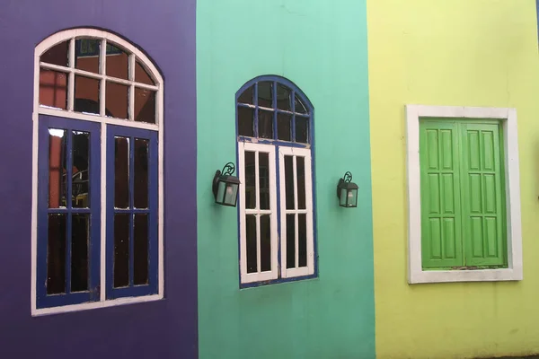 Diseño Colorido Casa Ventana — Foto de Stock
