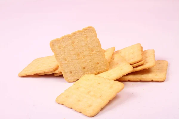 Kex Cracker Vit Bakgrund — Stockfoto