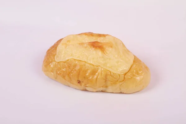 Chléb Izolované Bílém Pozadí — Stock fotografie