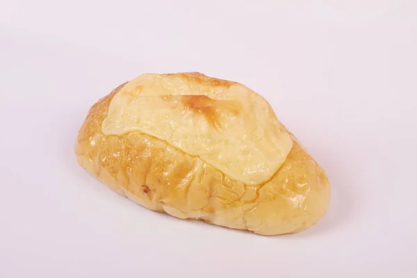 ขนมป งแยกก นบนพ นหล ขาว — ภาพถ่ายสต็อก