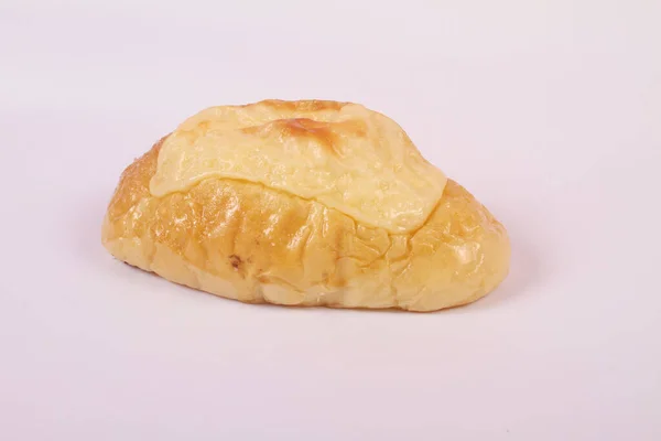 Ekmek Beyaz Arkaplanda Izole Edildi — Stok fotoğraf