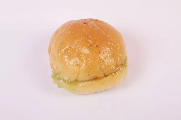 Bread Filled Sirkaya Jam Isolated White Background — Stock Photo, Image