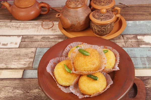 Kroket Adalah Salah Satu Jenis Makanan Ringan Tradisional Indonesia — Stok Foto