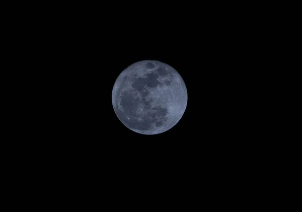 Měsíc Noční Obloze — Stock fotografie