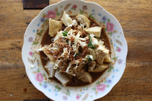 Kupat Tahu One Traditional Food Indonesia — Stock Photo, Image