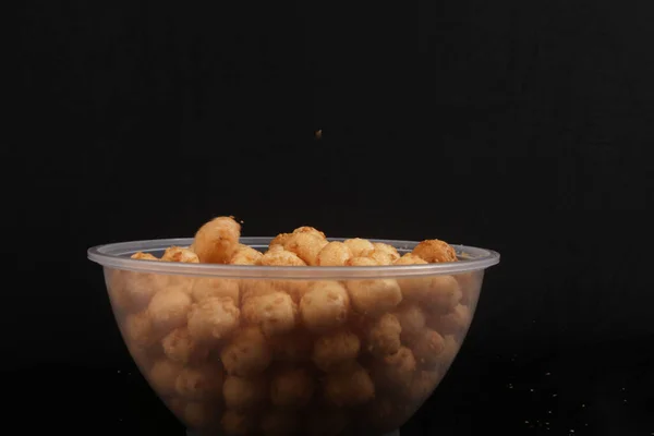 Popcorn Glasskål - Stock-foto
