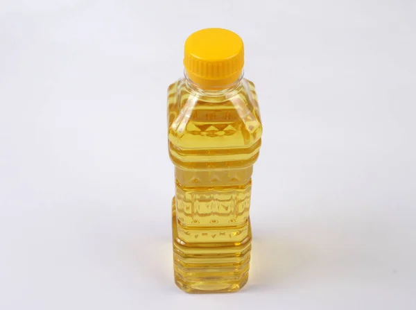 Vegetable Oil Bottles Isolated White Background — Stock Photo, Image