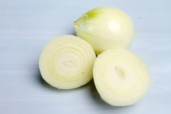Sliced Onions Table — Stock Photo, Image