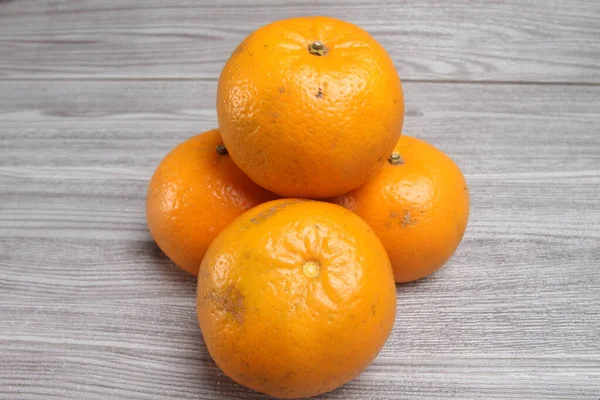 Плоды Апельсина Столе — стоковое фото