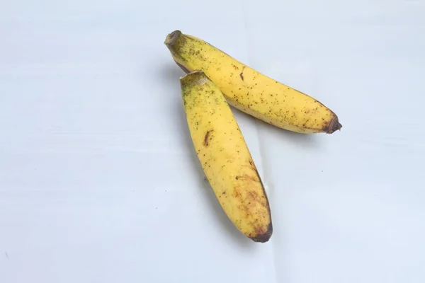 Banana Diisolasi Latar Belakang Putih — Stok Foto