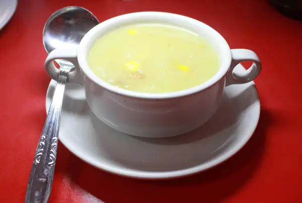 Miskę Zupy Krem — Zdjęcie stockowe