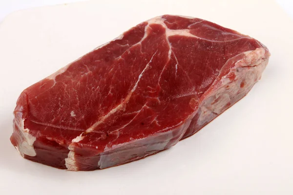 Fresh Raw Beef Steak Spices Herbs — Stock Photo, Image