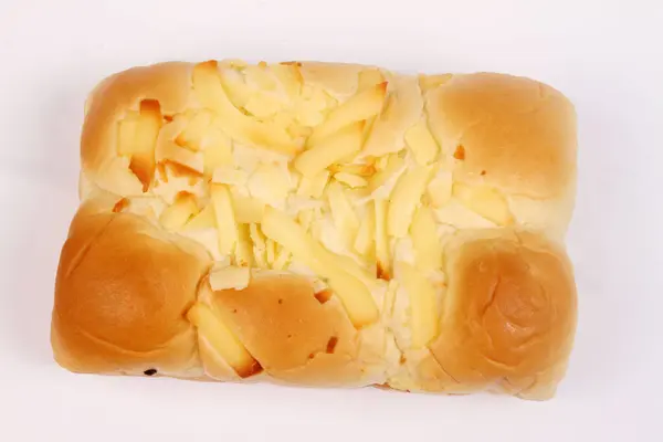 Taze Sağlıklı Kahvaltı Ekmek Yumurta Ekmek Tereyağı — Stok fotoğraf
