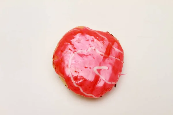 Пончик Форме Сердца — стоковое фото