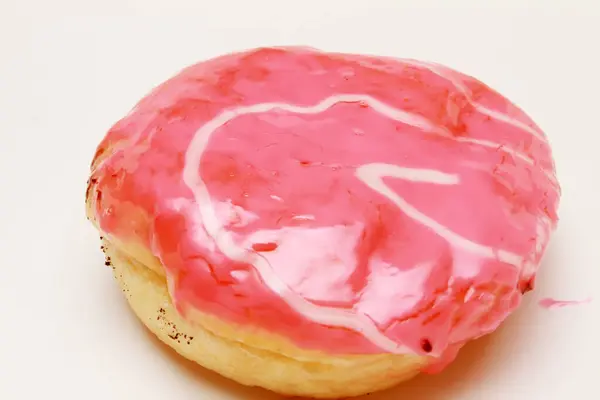 Donut Auf Rosa Hintergrund — Stockfoto