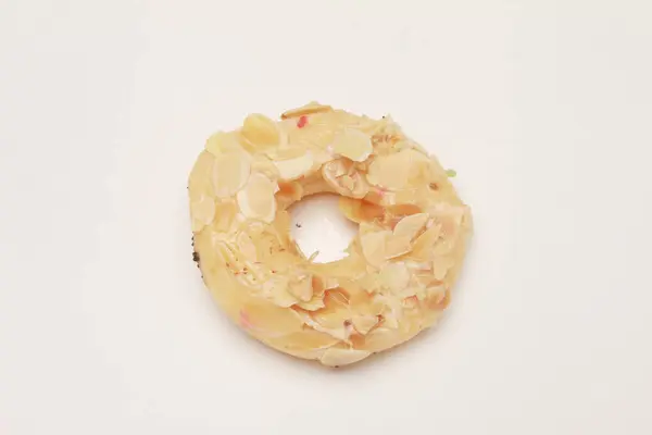 Ein Haufen Donut Isoliert Auf Weißem Hintergrund — Stockfoto