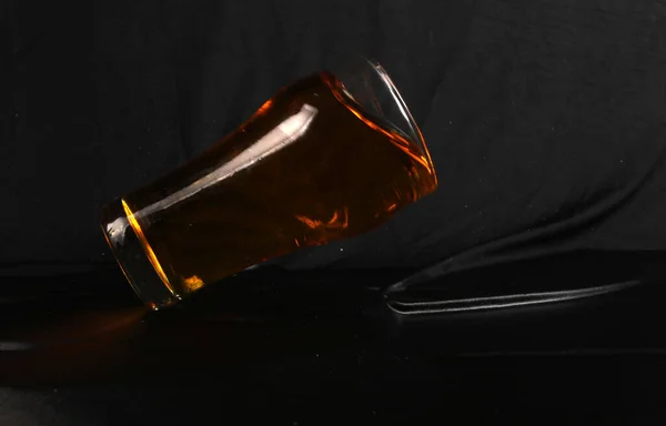 Vaso Whisky Con Hielo — Foto de Stock